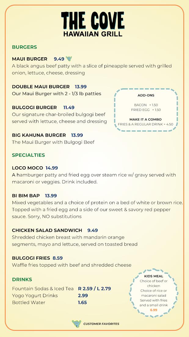 The Cove Hawaiian Grill